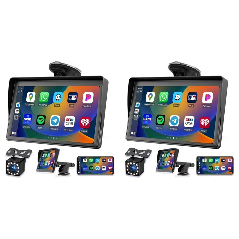 2X Portable Dash Mount Carplay Display 7In Touch Screen, GPS Navigatin,Bluetooth Car Stereo Radio,Backup Camera,FM Radio
2X Portable Dash Mount Carplay Display 7In Touch Screen, GPS Navigatin,Bluetooth Car Stereo Radio,Backup Camera,FM Radio