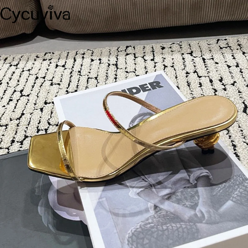Square Toe Strange Heel Slides Norrow Brand Leather Slippers Women Designer Party Shoes For Women 2024 New Sandalias Mujer
Square Toe Strange Heel Slides Norrow Brand Leather Slippers Women Designer Party Shoes For Women 2024 New Sandalias Mujer