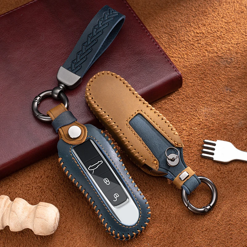 Luxury Leather Car Key Case Cover Fob For Porsche Macan Panamera Cayenne Cayman 911 718 918 958 gt3 Keychain Handmade Key Shell
Luxury Leather Car Key Case Cover Fob For Porsche Macan Panamera Cayenne Cayman 911 718 918 958 gt3 Keychain Handmade Key Shell