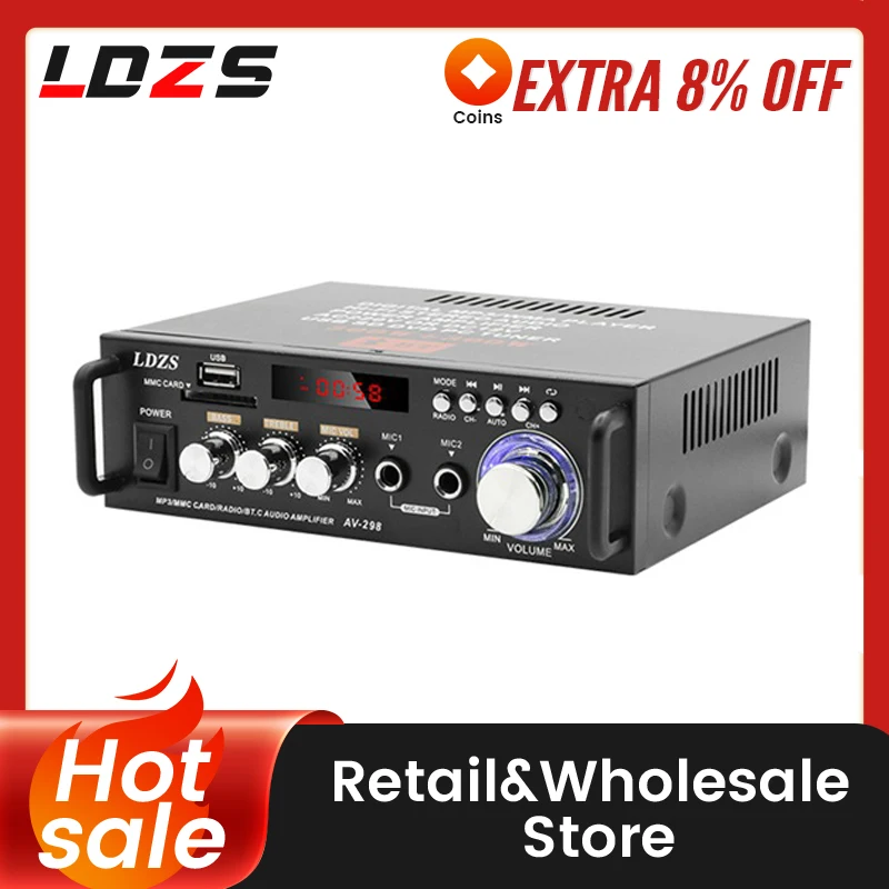 LDZS Car Bluetooth Power Amplifier Speaker Car Power Amplifier Bluetooth Speaker Power Amplifier for Home Use Car
LDZS Car Bluetooth Power Amplifier Speaker Car Power Amplifier Bluetooth Speaker Power Amplifier for Home Use Car