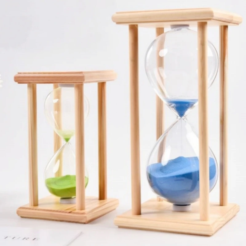 15/30/45/60 Minutes Creativity Wooden Glass Hourglass Sand Timer Modern Sandglass Gift Birthday Present Home Decoration Ornament
15/30/45/60 Minutes Creativity Wooden Glass Hourglass Sand Timer Modern Sandglass Gift Birthday Present Home Decoration Ornament