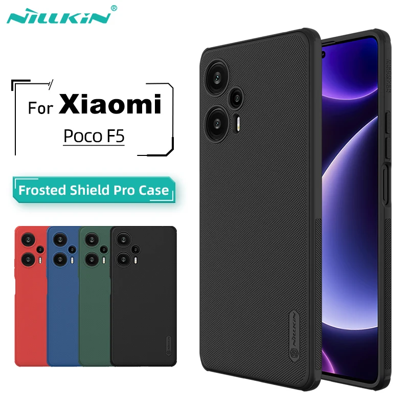 

For Xiaomi Poco F5 5G Case NILLKIN Super Frosted Shield Pro Ultra-Thin Hard PC Matte Shockproof Back Cover For Poco F5