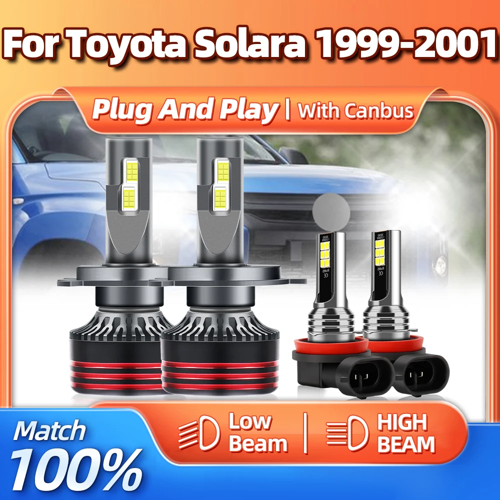 Canbus LED Headlight Bulbs 40000LM CSP Chip Auto Light 240W 6000K White Car Fog Lamp 12V For Toyota Solara 1999 2000 2001
Canbus LED Headlight Bulbs 40000LM CSP Chip Auto Light 240W 6000K White Car Fog Lamp 12V For Toyota Solara 1999 2000 2001
