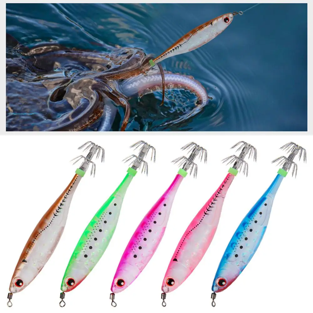 Simulation Jigs Lead Sinker Luminous Octopus Bait weave Squid Hook Fishing Tackle Wood Shrimp Lures
Simulation Jigs Lead Sinker Luminous Octopus Bait weave Squid Hook Fishing Tackle Wood Shrimp Lures