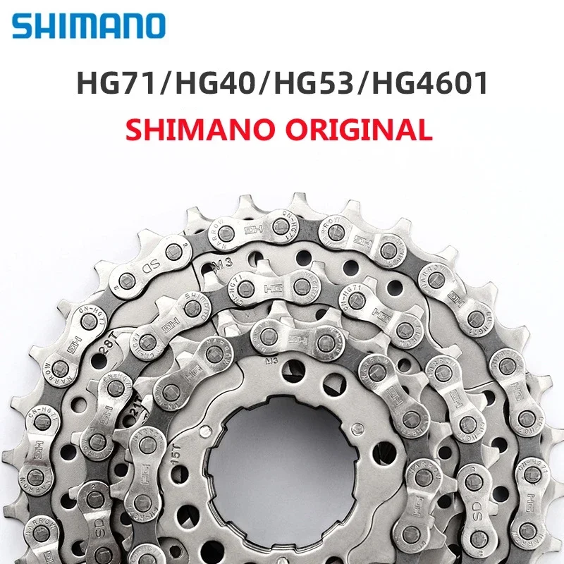 

Велосипедные цепи Shimano HG40 HG53 HG54 HG601 HG701 HG4601 CN-M6100/M7100/M8100MTB, цепь для шоссейных гоночных велосипедов, скорость 8/9/10/11/12