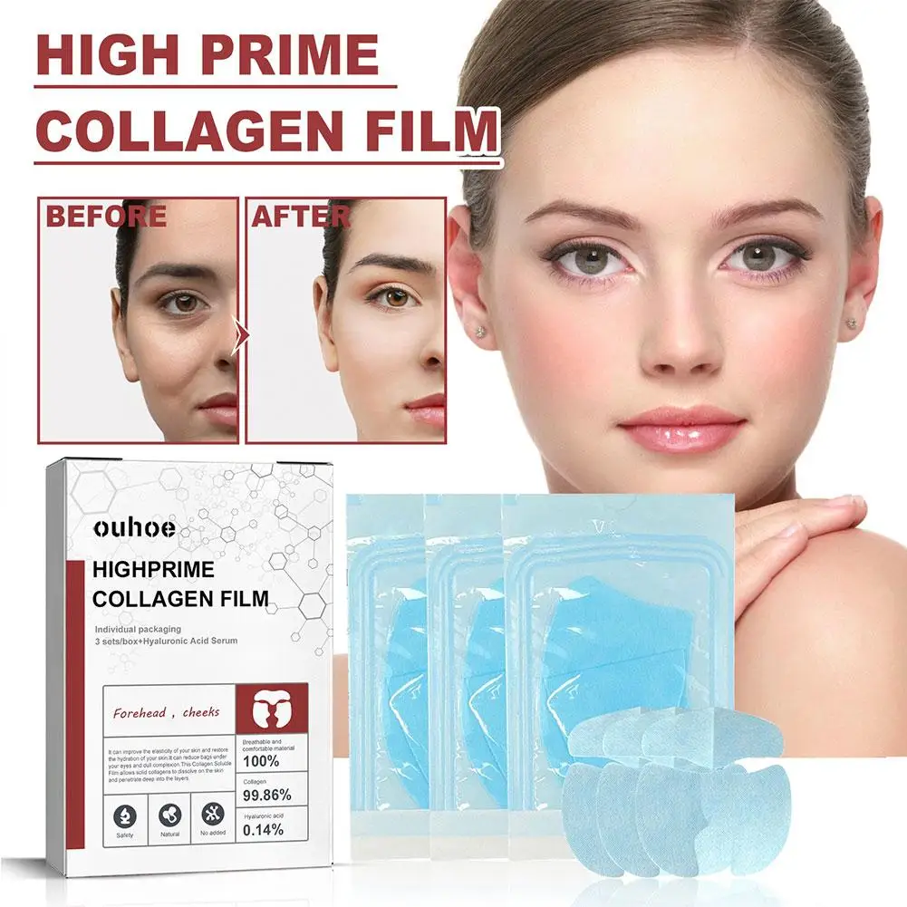 

Highprime Hydrolyzed Collagen Soluble Film Brighten Cloth Whitening Moisturizing Wrinkles Mask Facial Skin Fade Aging Anti X9J4