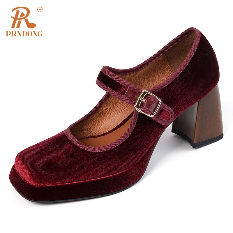 PRXDONG High Qulaity Spring Summer Retro Comfortable Girls Square High Heels Mary Janes Shoes Woman Dress Party Wedding Pumps 39
PRXDONG High Qulaity Spring Summer Retro Comfortable Girls Square High Heels Mary Janes Shoes Woman Dress Party Wedding Pumps 39