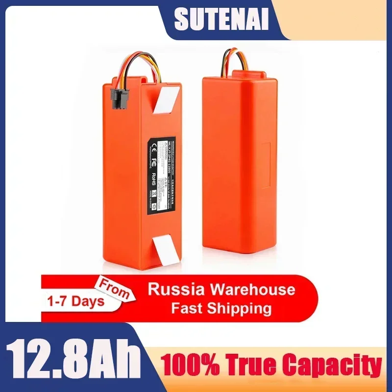 BRR-2P4S-5200S 14.4V 12800mAh Robotic Vacuum Cleaner Replacement Battery For Xiaomi Roborock S55 S60 S65 S50 S51 S5 MAX S6 Parts
BRR-2P4S-5200S 14.4V 12800mAh Robotic Vacuum Cleaner Replacement Battery For Xiaomi Roborock S55 S60 S65 S50 S51 S5 MAX S6 Parts