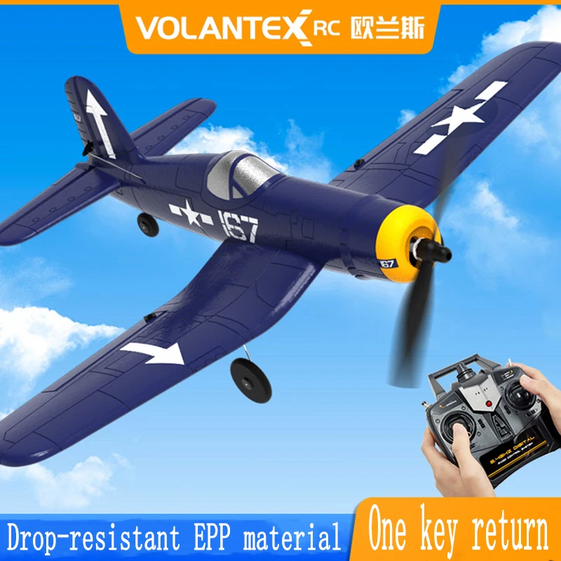 

Volantex 761-8 Rc Airplane 2.4ghz 6-axis Gyro F4u Corsair Epp Rc Plane Glider Foam Trainer Warbird Fixed Wing Rtf Propeller