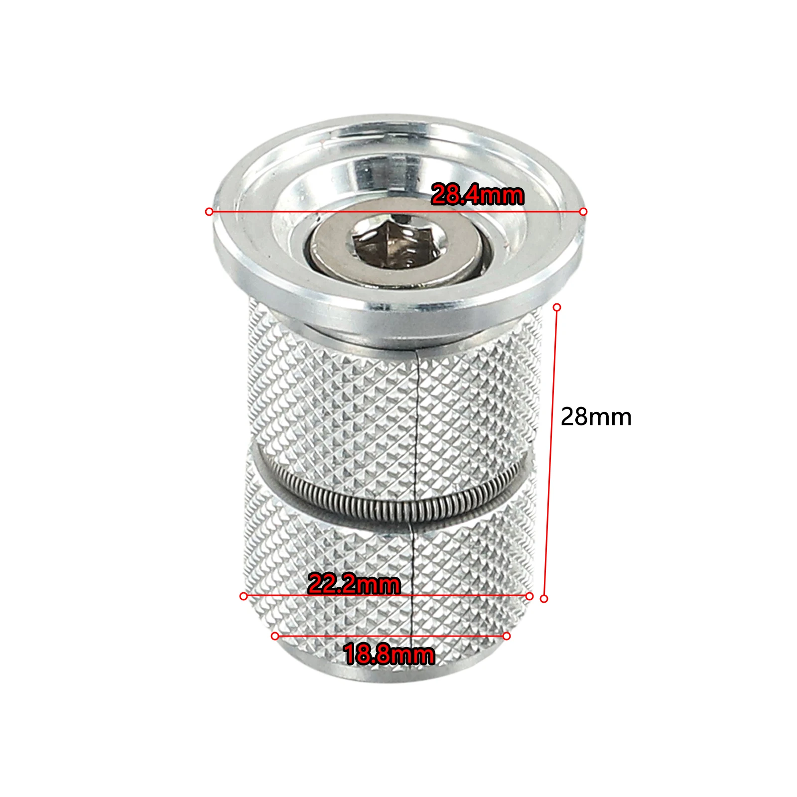 Stainless Steel Bike Fork Adjuster Expansion Bolt for Headset Top Cap Screw Key and Compression Fit for 1 1/8 (28 6mm) Stem
Stainless Steel Bike Fork Adjuster Expansion Bolt for Headset Top Cap Screw Key and Compression Fit for 1 1/8 (28 6mm) Stem