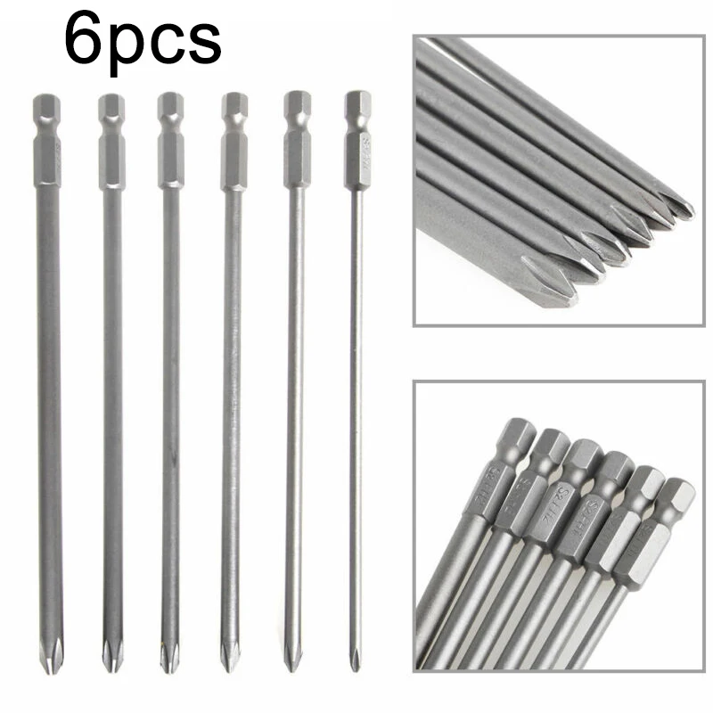 6pcs Alloy Steel Screwdriver Bits Magnetic Cross Head Hex Shank Inserting Removing Screws Nutdrivers Hand Screwdrivers
6pcs Alloy Steel Screwdriver Bits Magnetic Cross Head Hex Shank Inserting Removing Screws Nutdrivers Hand Screwdrivers