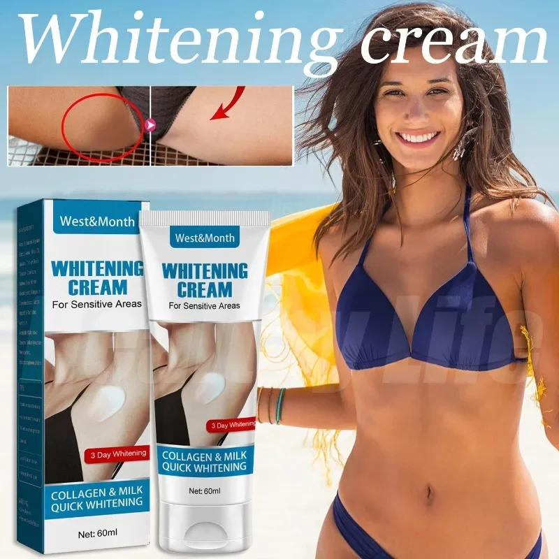 

Whitening Cream for Dark Skin Private Parts Whiten Cream Armpit Lightening Intimate Areas Underarm Brighten Serum Body Skin Care