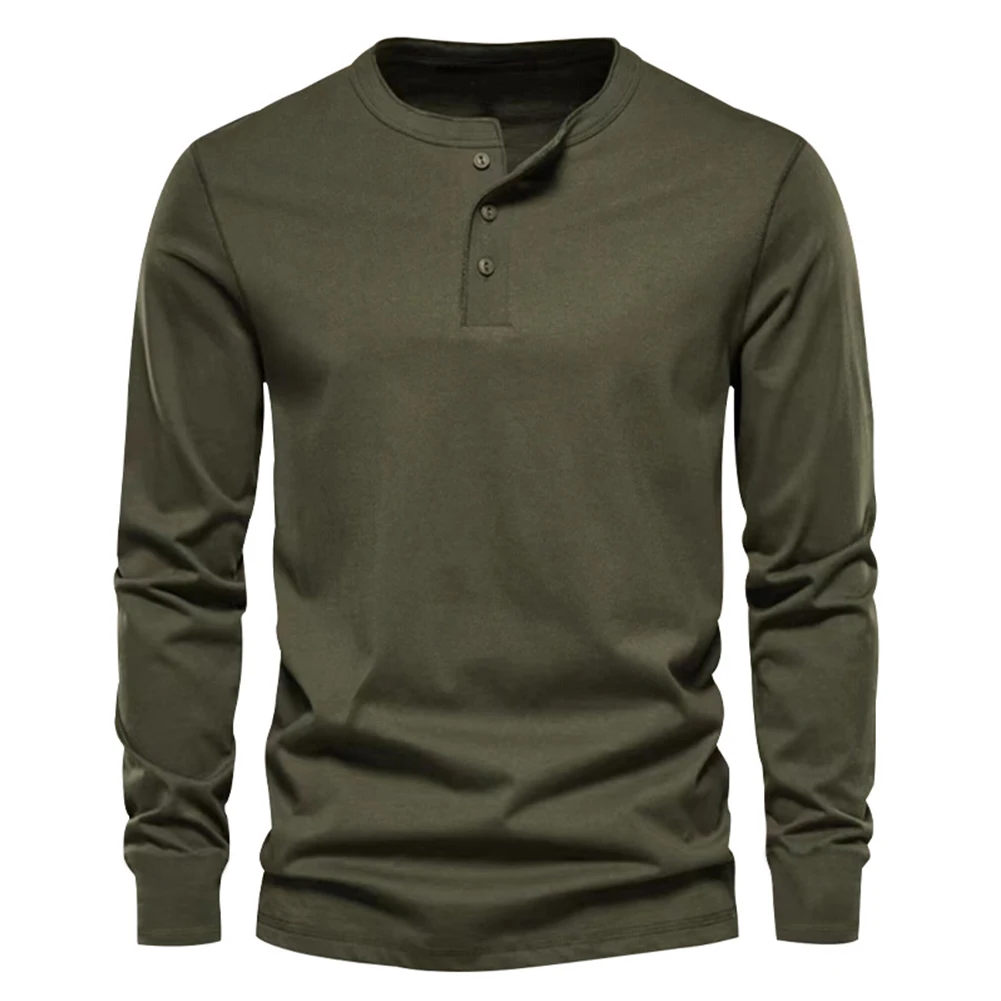 Men's T-shirt Solid Retro Tough Guy Pullover O Neck Long Sleeve Breathable Henley Shirt Casual Loose Top Autumn Blouse
Men's T-shirt Solid Retro Tough Guy Pullover O Neck Long Sleeve Breathable Henley Shirt Casual Loose Top Autumn Blouse