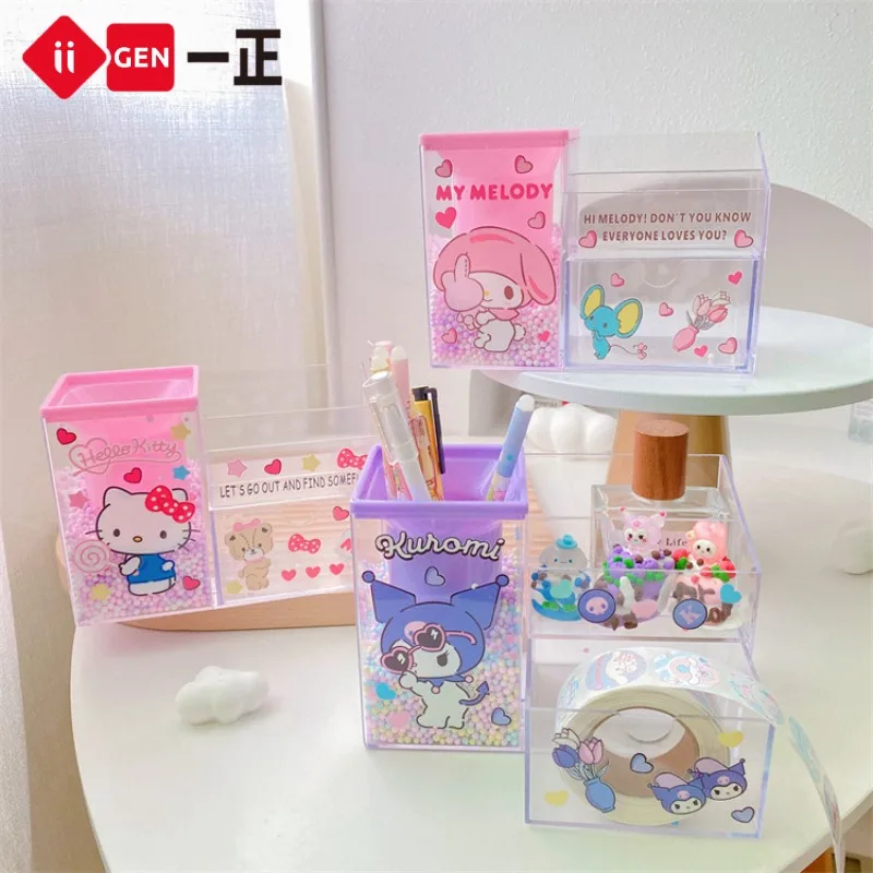 New Sanrio Kuromi Pen Holder Hello Kitty My Melody Cinnamoroll Girl Cartoon Large Capacity Desktop Stationery Storage Box
New Sanrio Kuromi Pen Holder Hello Kitty My Melody Cinnamoroll Girl Cartoon Large Capacity Desktop Stationery Storage Box
