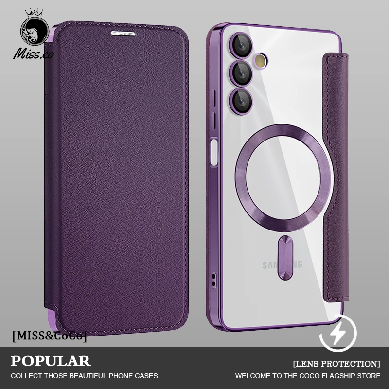 Samsung Leather Flip Card Clip Phone Case For Samsung Galaxy A35 A55 5G A05 A05s A15 4g 5g For Magnetic Wireless Charging Covers
Samsung Leather Flip Card Clip Phone Case For Samsung Galaxy A35 A55 5G A05 A05s A15 4g 5g For Magnetic Wireless Charging Covers