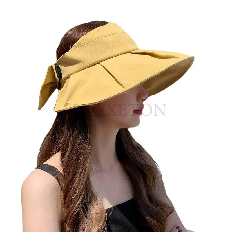 Fashion Women's Bow Sun Hat for Ladies Casual Sports Golf Travel Sun Protection Visor Hats Female Wide Brim Shade Beach Hat
Fashion Women's Bow Sun Hat for Ladies Casual Sports Golf Travel Sun Protection Visor Hats Female Wide Brim Shade Beach Hat