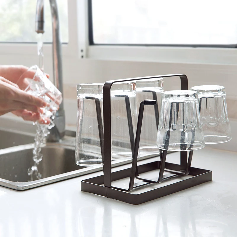 Cup Drying Rack Stand Whisky Glass Rack 6 Cup Hooks Drainer Holder Non-Slip Mugs Bottles Organizer For Kitchen Accessories
Cup Drying Rack Stand Whisky Glass Rack 6 Cup Hooks Drainer Holder Non-Slip Mugs Bottles Organizer For Kitchen Accessories