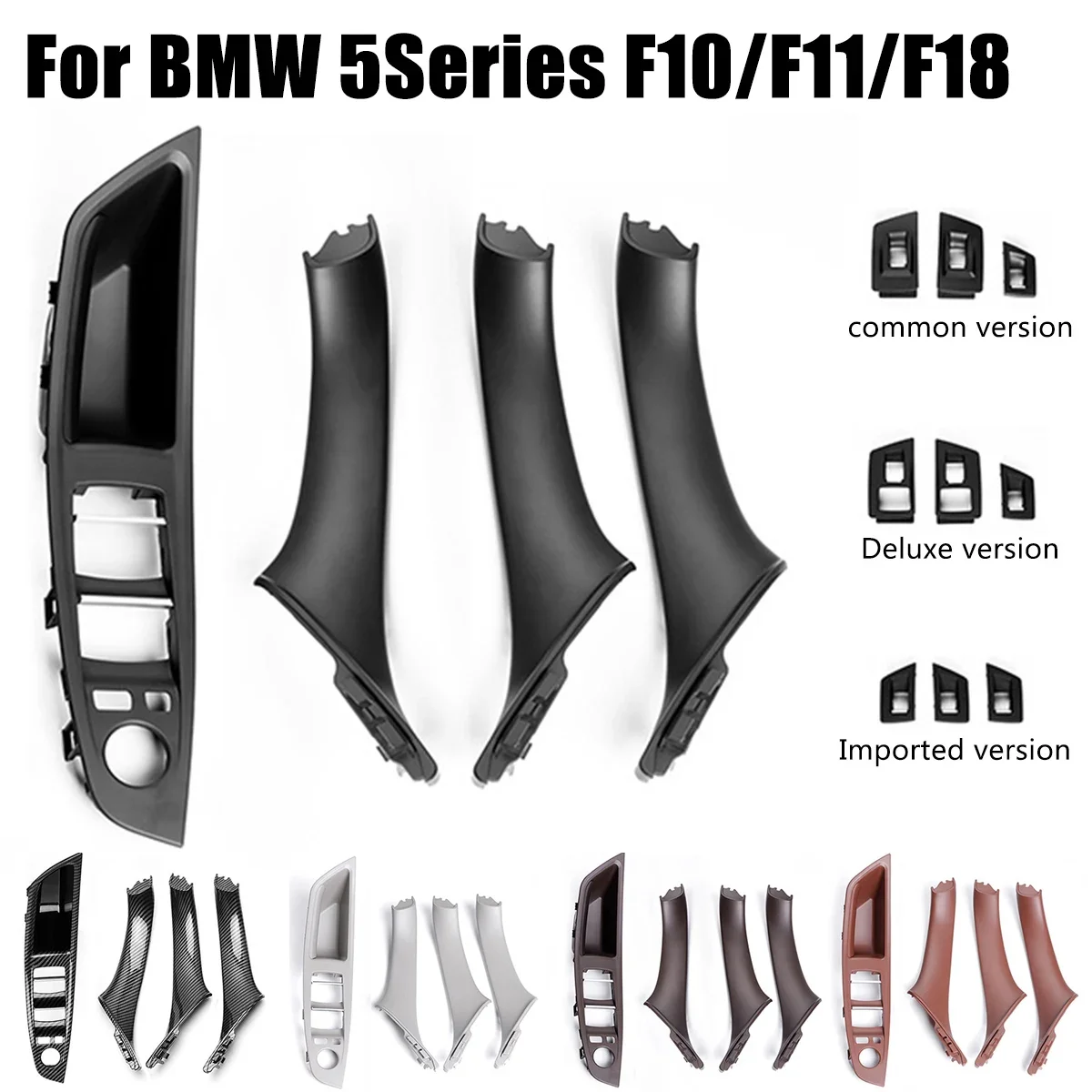 

Left Drive LHD Car Interior Door Handle Pull 7PCS Set for BMW 5 Series F10 F11 F18 520 523 525 528 530 Interior Door Handles Set