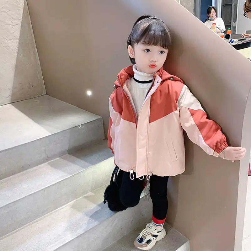 Girls' Cotton-Coat Baby Autumn and Winter 2022 New Cotton Color Matching Top Children's Fashion Shell Jacket
Girls' Cotton-Coat Baby Autumn and Winter 2022 New Cotton Color Matching Top Children's Fashion Shell Jacket