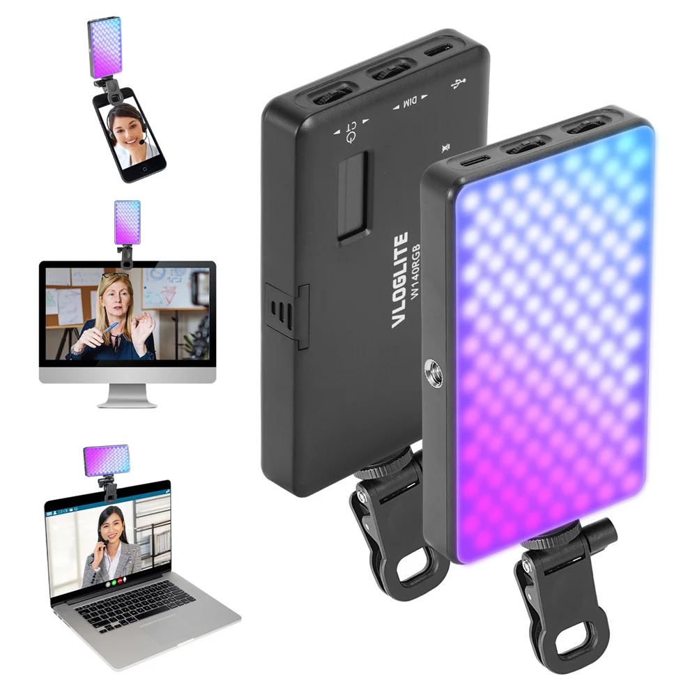RGB Full Color Clip-on Mobile Phone LED Light Selfie Light 2500-9000K Dimmable Fill Light for Laptop Android Iphone Smartphone 
RGB Full Color Clip-on Mobile Phone LED Light Selfie Light 2500-9000K Dimmable Fill Light for Laptop Android Iphone Smartphone