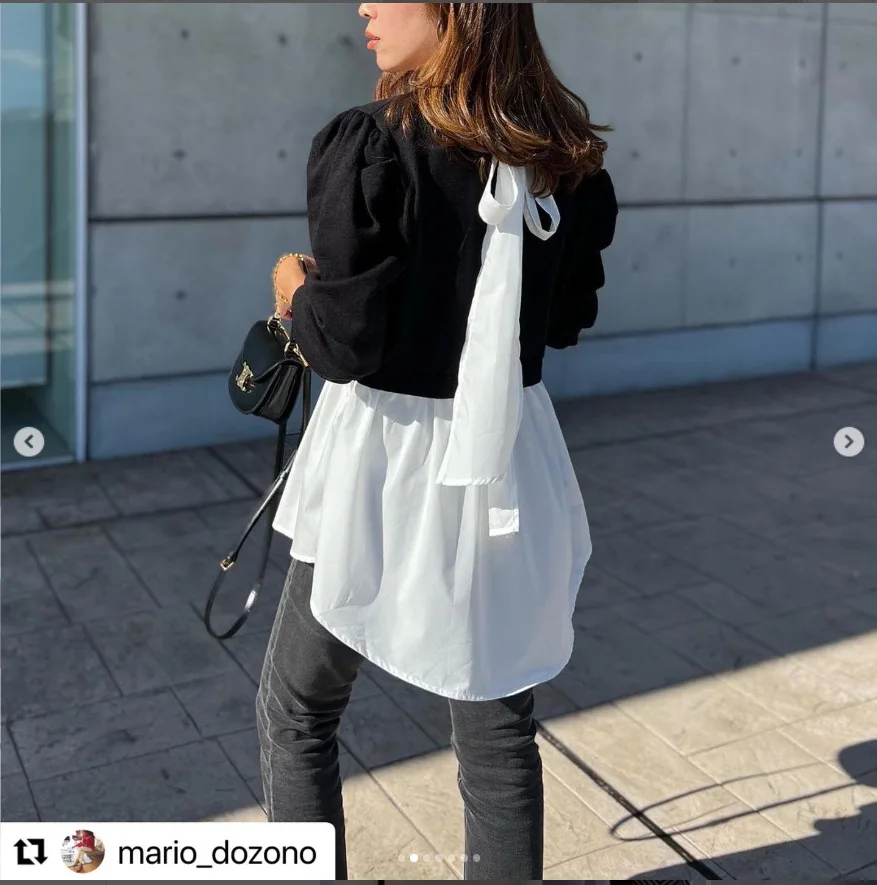 Japanese Style Knitted Spliced Women's Bow Decoration Casual Fashion Long Sleeve Knitted Sweater Suitable For Party Women's Wear
Japanese Style Knitted Spliced Women's Bow Decoration Casual Fashion Long Sleeve Knitted Sweater Suitable For Party Women's Wear