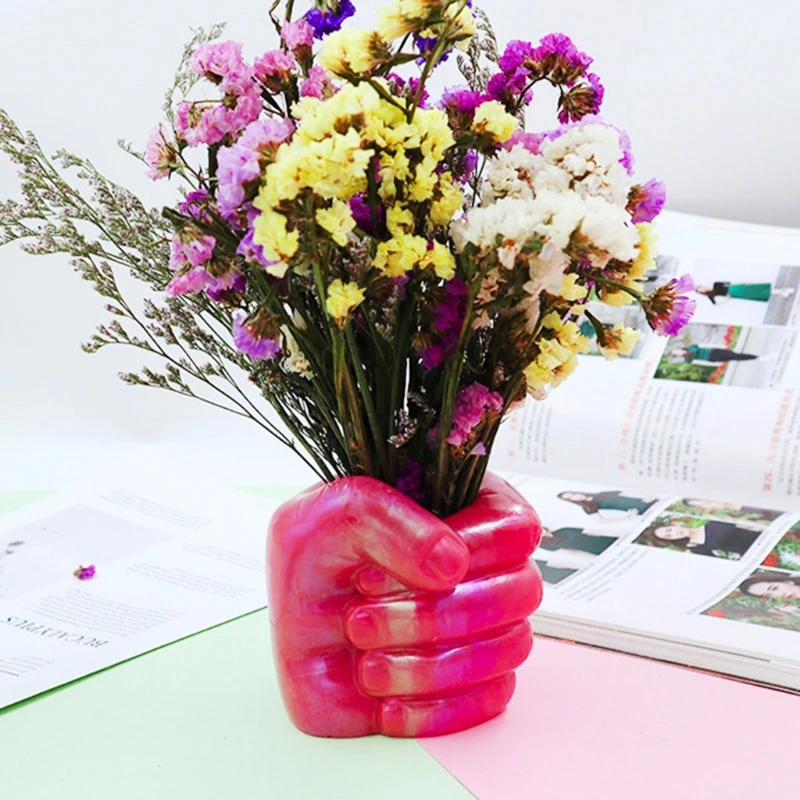 Fist Pen Holder Epoxy Resin Mold Vase Flower Pot Silicone Mould DIY Crafts Makeup Brushes Storage Box Mold Home Drop shipping
Fist Pen Holder Epoxy Resin Mold Vase Flower Pot Silicone Mould DIY Crafts Makeup Brushes Storage Box Mold Home Drop shipping