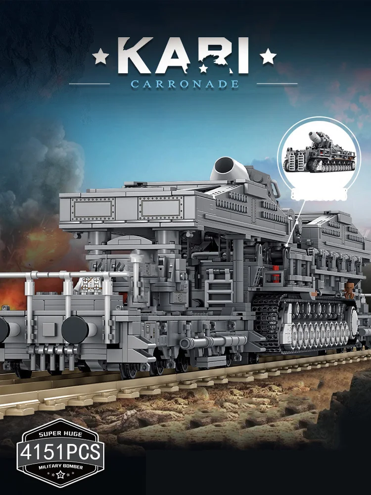 WW2 Military Brick Karl Carronade Vehicle Batisbrick Building Block World War Germany Army Force Figure Toy Collection For Gift WW2 Military Brick Karl Carronade Vehicle Batisbrick Building Block World War Germany Army Force Figure Toy Collection For Gift
