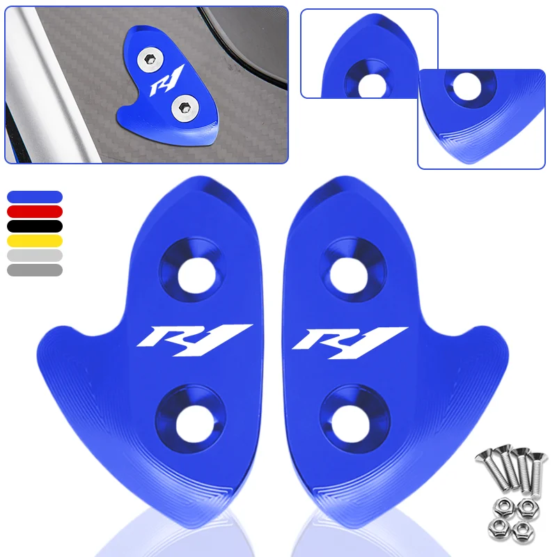 R1 Mirror Hole Cover Windshield Windscreen Driven Mirror Eliminators Cap For YZF-R1 YZF R1 r1 2009-2019 Motorcycle Accessories
R1 Mirror Hole Cover Windshield Windscreen Driven Mirror Eliminators Cap For YZF-R1 YZF R1 r1 2009-2019 Motorcycle Accessories