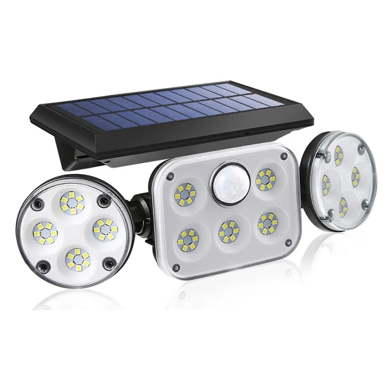 

LED Solar Security Lights Outdoor With Motion Sensor,Solar Powered Wall Light Flood Light,For Garage,Garden,Patio,Etc