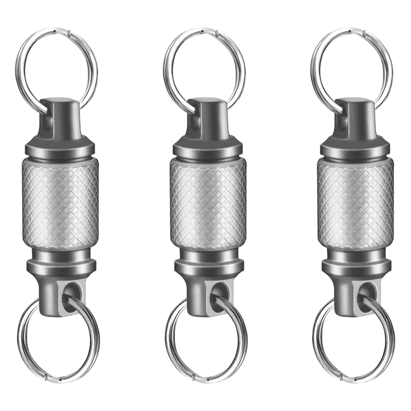 3X Titanium Quick Release Keychain,Detachable Key Ring Pull Apart Keychain,Key Holder Accessory For Bag/Purse/Belt
3X Titanium Quick Release Keychain,Detachable Key Ring Pull Apart Keychain,Key Holder Accessory For Bag/Purse/Belt