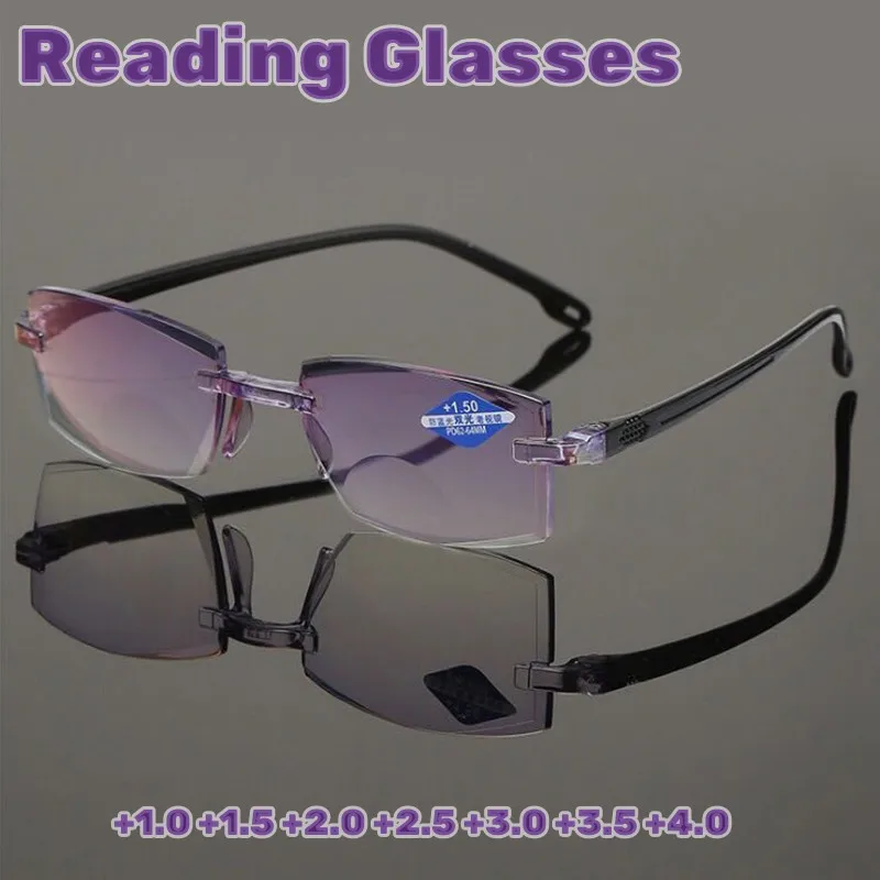 Men Rimless Reading Glasses Vintage Blue Light Blocking Far Sight Magnifying Eyeglasses очки для чтения мужские +1.0To +4.0
Men Rimless Reading Glasses Vintage Blue Light Blocking Far Sight Magnifying Eyeglasses очки для чтения мужские +1.0To +4.0