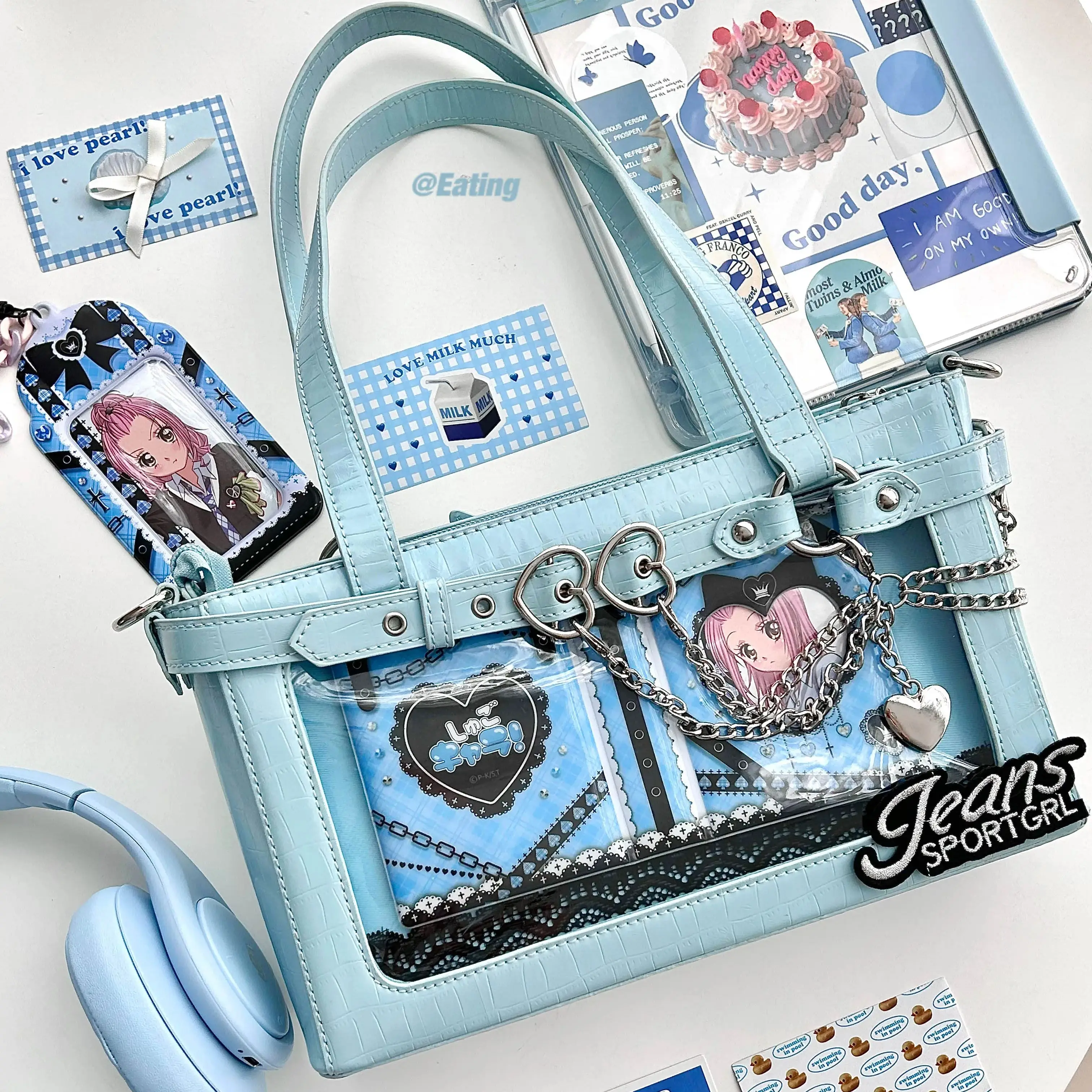 New Trendy Fashion PU Shoulder Bag Popular Transparent Handbag Kawaii Crossbody Bag Tote Bags for Women
New Trendy Fashion PU Shoulder Bag Popular Transparent Handbag Kawaii Crossbody Bag Tote Bags for Women
