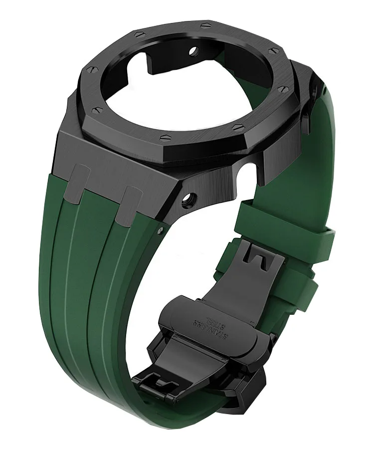 4th Generation Modification Accessories Metal stainless steel Rubber Watch Strap estuche para relojes For g shock ga2100 case
4th Generation Modification Accessories Metal stainless steel Rubber Watch Strap estuche para relojes For g shock ga2100 case