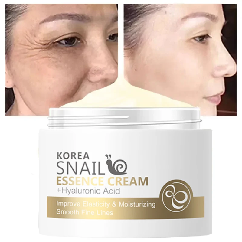 

Face Cream Anti-Wrinkle Fade Fine Lines Nourish Repair Rough Brighten Oil-Control Elasticity Anti-Aging Snail Skin Care 25g