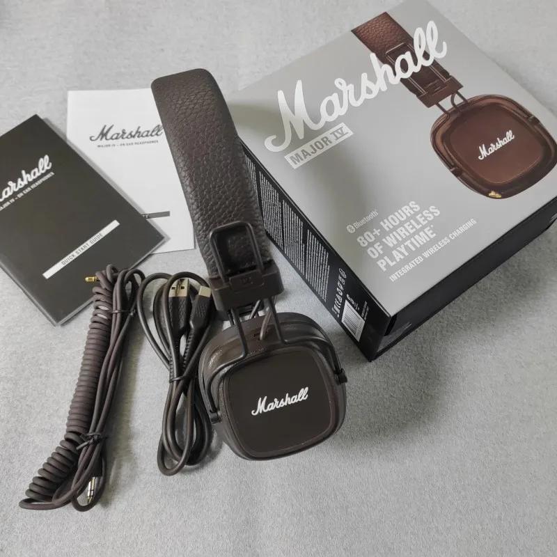 

Marshall Major IV 4 Bluetooth Headphone On Ear Wireless Earphones Foldable Design/ 80 h Playtime Sports Gaming Headset With Mic