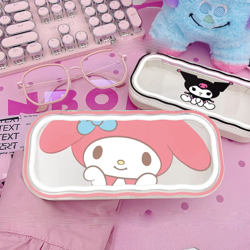 Kawaii Sanrioed My Melody Kuromi японский прозрачный милый мультяшный ребенок девочка анти-давление студенческие портативные очки для близорукости
Kawaii Sanrioed My Melody Kuromi японский прозрачный милый мультяшный ребенок девочка анти-давление студенческие портативные очки для близорукости