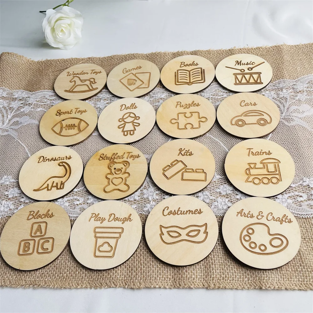 Wooden Storage Tags Baby Nursery Decor Kid Storage Category Label With Illustrations Toy Playroom Round Bundle Box Label Sign
Wooden Storage Tags Baby Nursery Decor Kid Storage Category Label With Illustrations Toy Playroom Round Bundle Box Label Sign