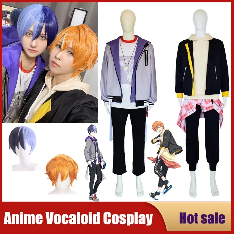 

Game Project Sekai Colorful Stage Feat Cosplay Costume Anime Vocaloid Shinonome Akito Aoyagi Toya Wig Halloween Party Uniforms