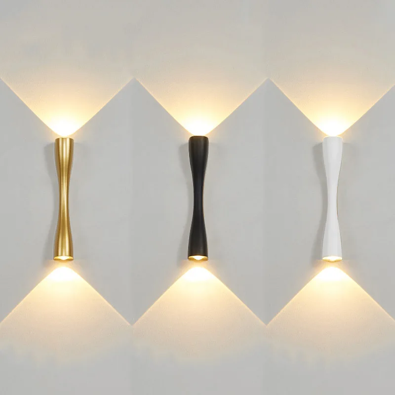 

Modern Aluminium LED Wall Lamp 6W Up Down Wall Light Corridor Aisle Stairs Living Room Bedside Lamps Interior Decorat Lighting
