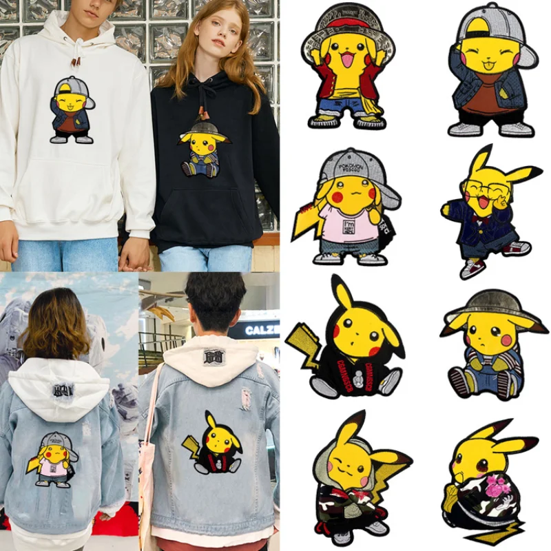 Pokemon Game Sequins Pikachu Anime Fusible Patch Embroidered Clothing Thermoadhesive Sewing on Clothes Jacket Bag Pants Stickers
Pokemon Game Sequins Pikachu Anime Fusible Patch Embroidered Clothing Thermoadhesive Sewing on Clothes Jacket Bag Pants Stickers