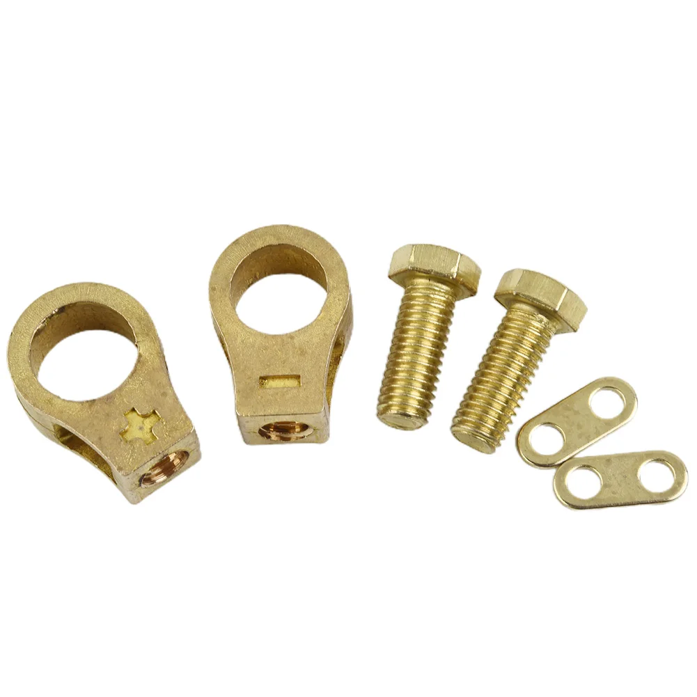 Durable Terminal Part 17-19mm 2Pcs Accessories Battery Practical Pure Brass Replacement Terminals Top Post Cable
Durable Terminal Part 17-19mm 2Pcs Accessories Battery Practical Pure Brass Replacement Terminals Top Post Cable