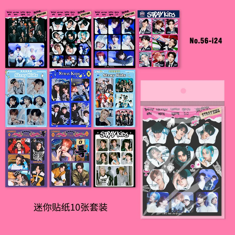 

Idol Fashion Group Stray Kids ITZY GIDLE TWICE Sticker Photo Prints Pictures Fans Gift Sticker Collection