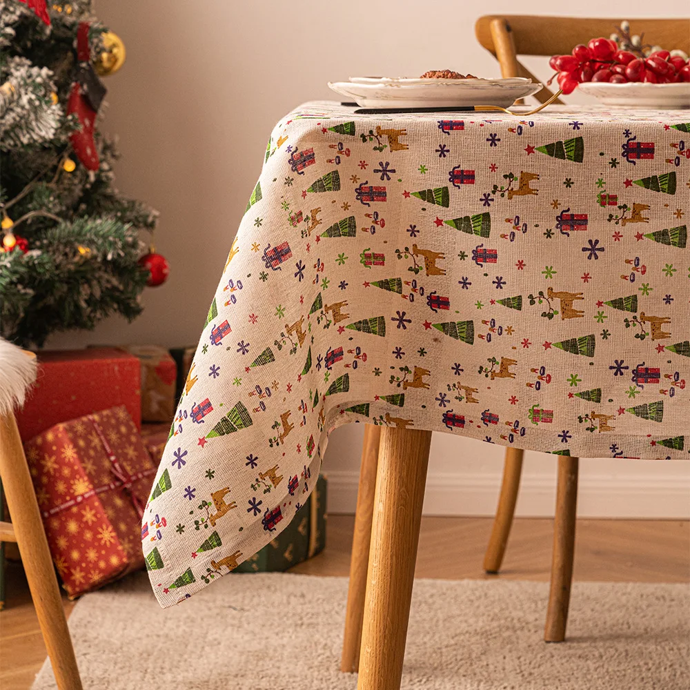 Christmas Polyester Tablecloth Cartoon Decor Party Table Cloth Home Restaurant Desk Cover Kitchen Tablecloth Accessories 
Christmas Polyester Tablecloth Cartoon Decor Party Table Cloth Home Restaurant Desk Cover Kitchen Tablecloth Accessories