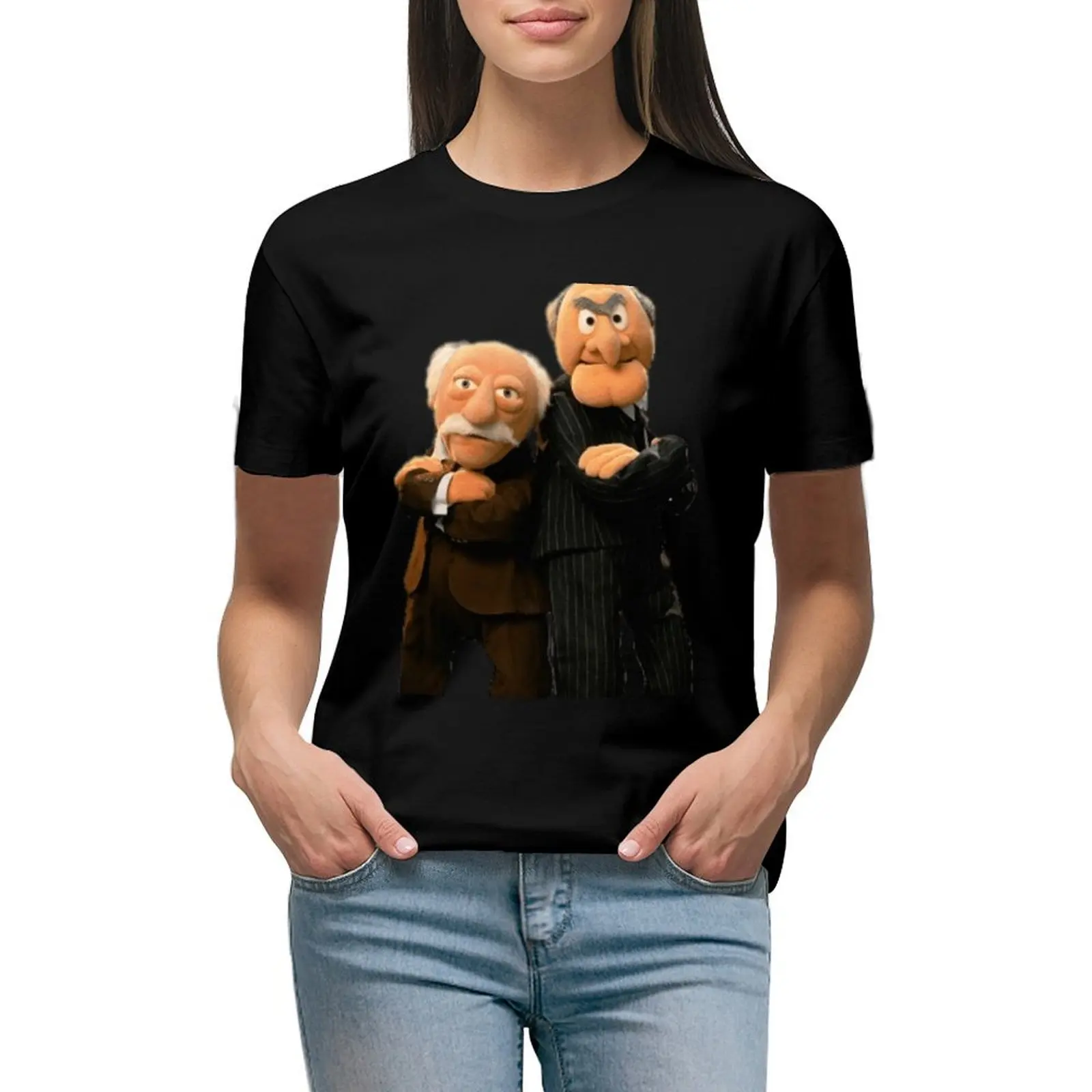 Statler and Waldorf T-Shirt Short sleeve tee sports fans plus size tops tops luxury designer clothing Women
Statler and Waldorf T-Shirt Short sleeve tee sports fans plus size tops tops luxury designer clothing Women