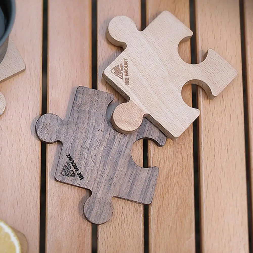 Drink Coaster Mini Portable Heavy Duty Anti-scald Heat Insulation Walnut/Beech Jigsaw Puzzle Coffee Cup Placemat for Outdoor
Drink Coaster Mini Portable Heavy Duty Anti-scald Heat Insulation Walnut/Beech Jigsaw Puzzle Coffee Cup Placemat for Outdoor