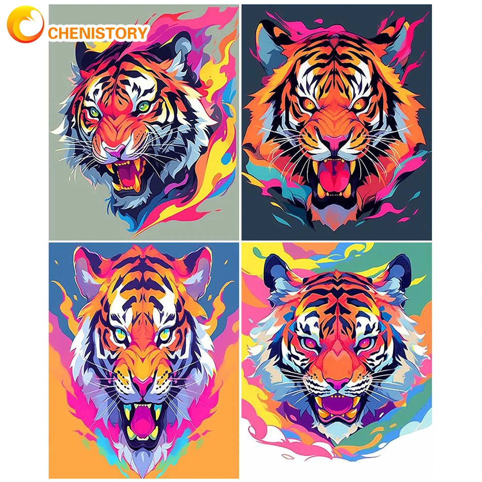 CHENISTORY DIY Kits Painting By Numbers Tiger Canvas 50x65cm Picture Acrylic Paint For Adults Coloring By Number Animal Decor Ar
CHENISTORY DIY Kits Painting By Numbers Tiger Canvas 50x65cm Picture Acrylic Paint For Adults Coloring By Number Animal Decor Ar