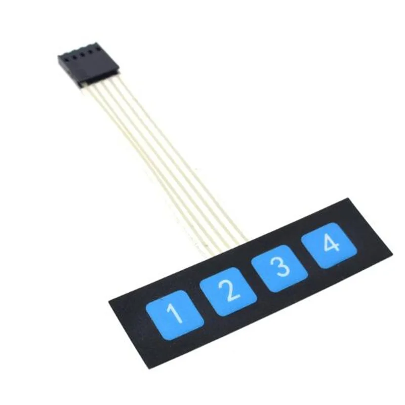 

10pçs 1x4 4 matriz de teclado comutador de membrana teclado painel de controle scm teclado estendido super fino para arduino