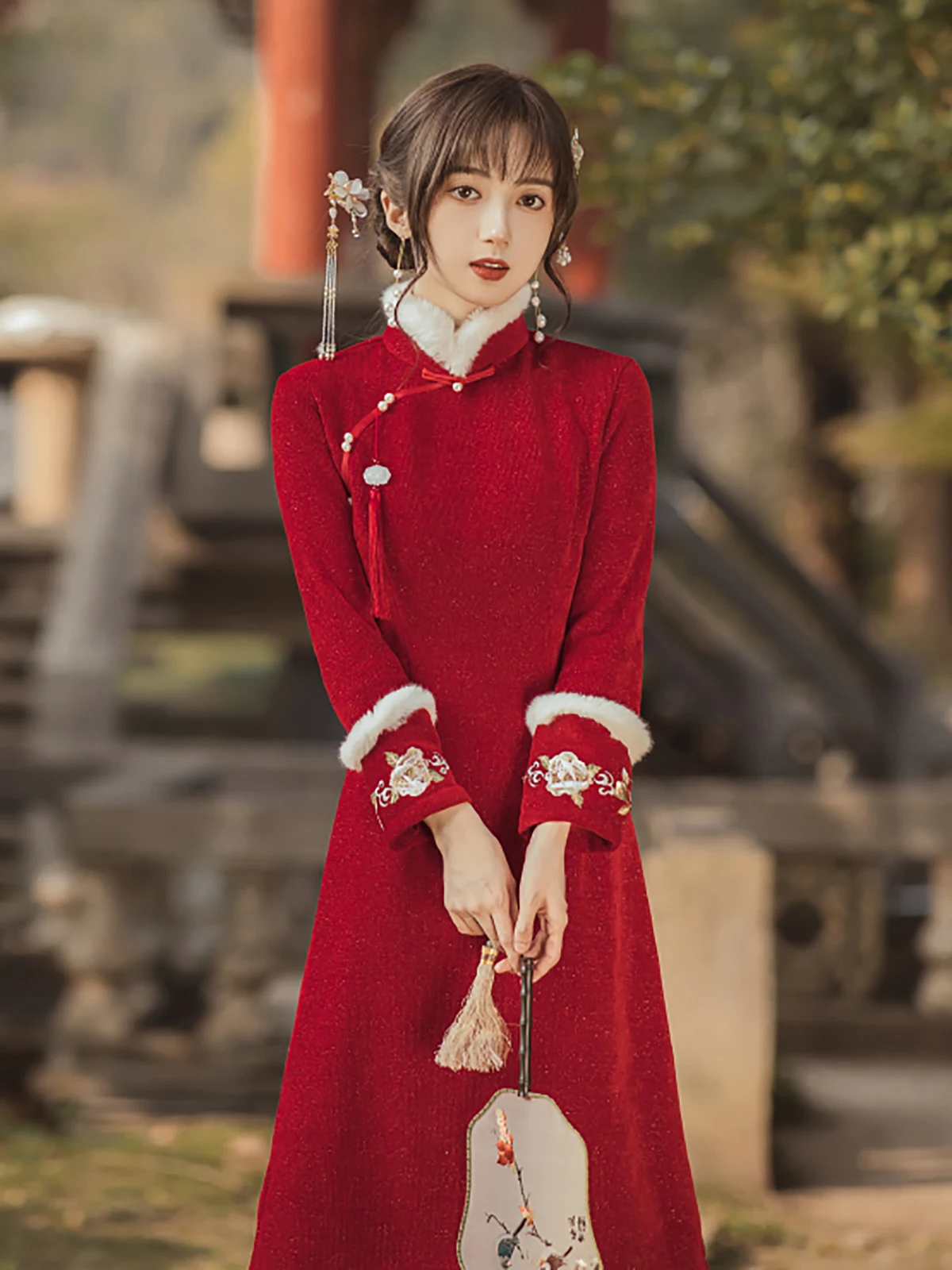 Dress, wedding dress, toasting attire, Xiuhe Qipao, new Chinese style women's clothing, Chinese style New Year's war robe
Dress, wedding dress, toasting attire, Xiuhe Qipao, new Chinese style women's clothing, Chinese style New Year's war robe