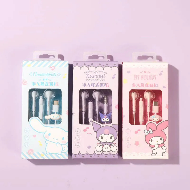 Kawaii Sanrio Wired Earphones Mymelody Kuromi Cinnamoroll Series Cute Anime Universal Music Sports Earphones Girls Birthday Gift
Kawaii Sanrio Wired Earphones Mymelody Kuromi Cinnamoroll Series Cute Anime Universal Music Sports Earphones Girls Birthday Gift