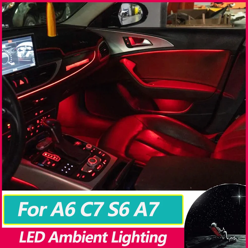 Ambient Light For A6 C7 S6 A7 RS7 RS6 S7 2012-2018 L/RHD ambiente beleuchtung Lighting oświetlenie lamp 256 Colors
Ambient Light For A6 C7 S6 A7 RS7 RS6 S7 2012-2018 L/RHD ambiente beleuchtung Lighting oświetlenie lamp 256 Colors